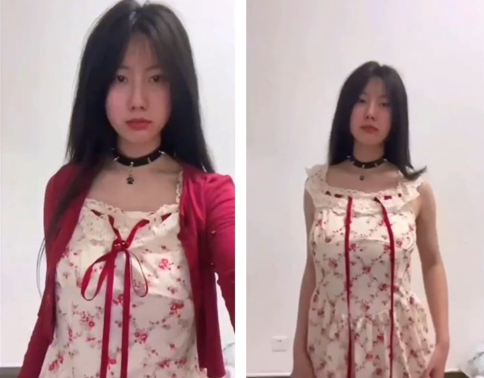 Em dạng chân lộ bím khít
