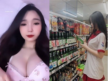 Em học sinh cấp 3 vú to