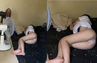 Em học sinh ngủ quên bị dí