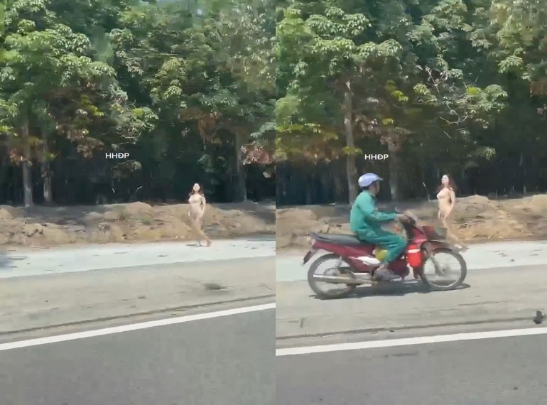 Em Người Mẫu Chụp Ảnh Khỏa Thân Ngoài Đường Ở Bình Dương