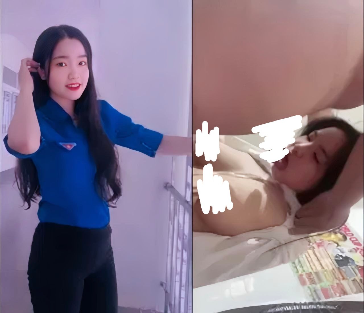 Gần gũi cô sinh viên tình nguyện trong giây phút quyến rũ