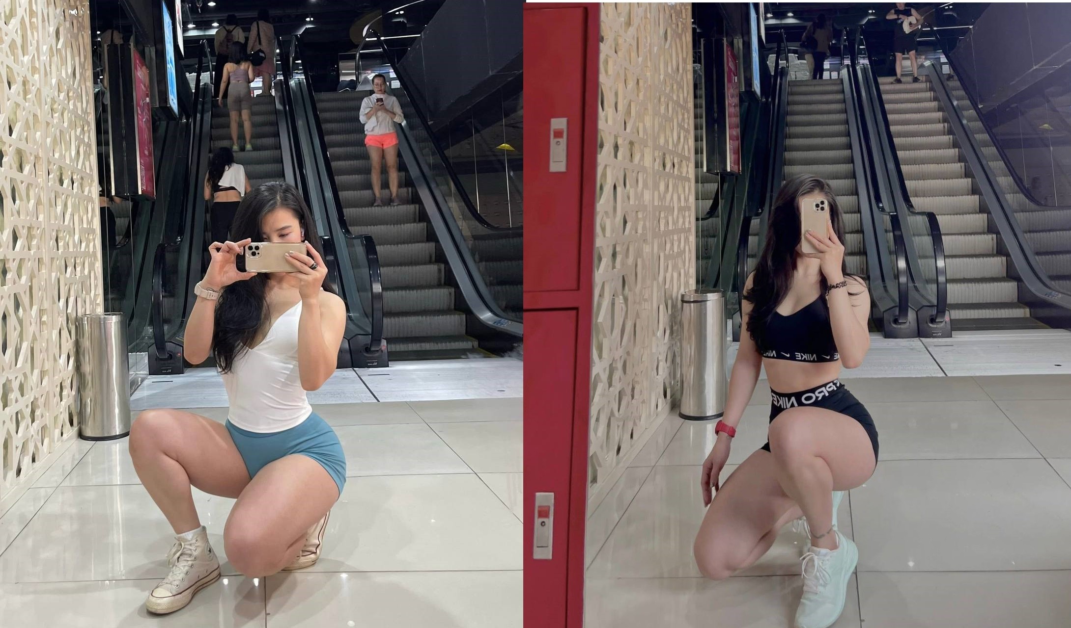 Gymer nước dâm chỉ đụng đã rên lên