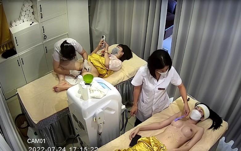 Hack Cam Spa Cạo Lông Lồn Gái Xinh Vú To