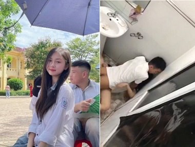 Học sinh lộ clip sex trong nhà vệ sinh trường