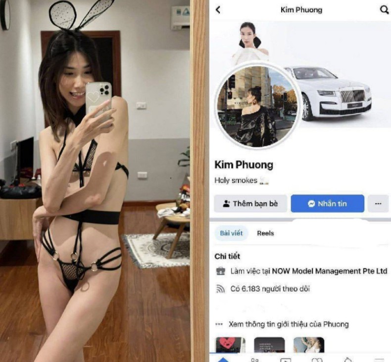 Kim Phuong bị rò rỉ clip sex lúc sửa điện thoại