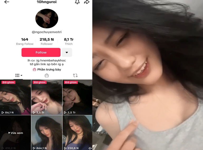 Lộ Clip Sex 18+ Em Tiktoker Ngọc Huyền 10hnguroi Khoe Bím Múp