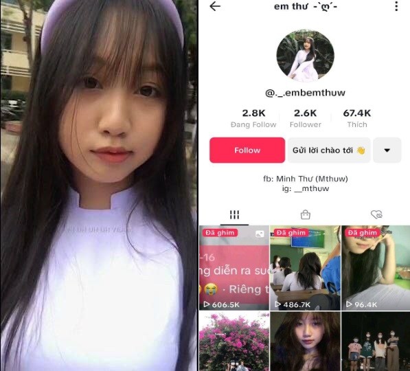 Nữ sinh Thư yêu đương bướm mới lớn