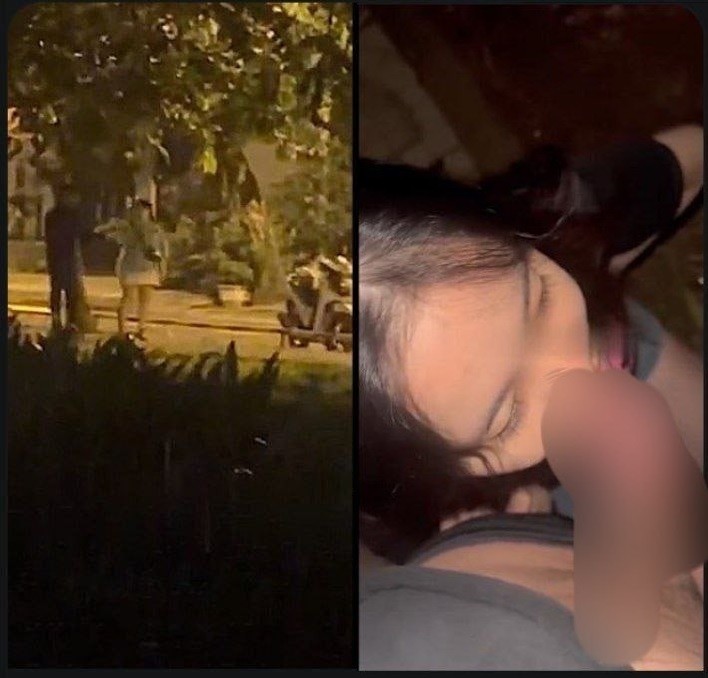 Sex bí mật oral sex ở công viên