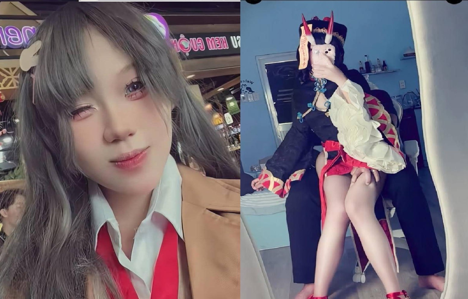 Sex em gái cosplay khiến bạn trai mê ly