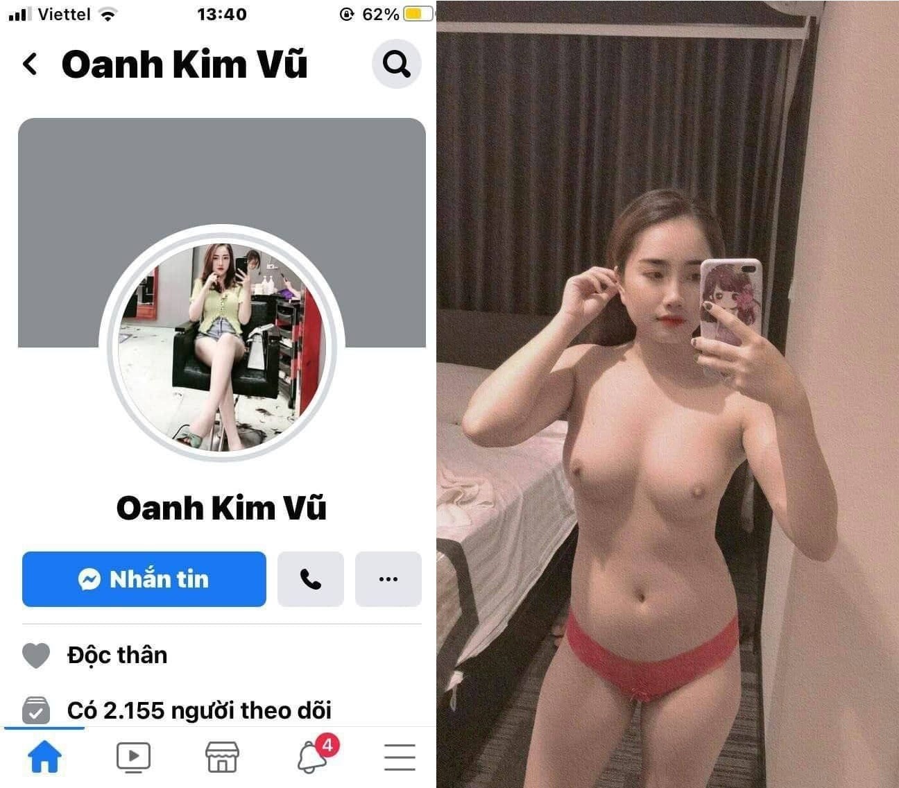 Vũ Kim Oanh chỗ nhạy đầy nước nhấp thích