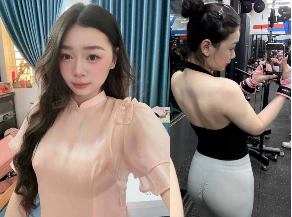 Xinh gái chăm chỉ gym cho đít to